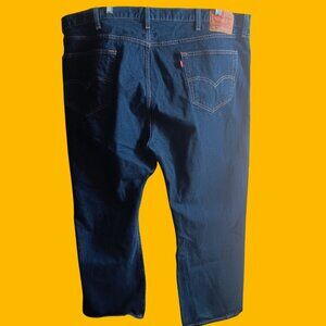 48x32 Levis 501 Jeans Mens Blue Denim Straight-Leg W48 L32 buttonfly